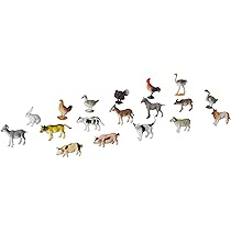 Amazon.co.jp: Click N' Play ミニ農場動物おもちゃ - 60ピース